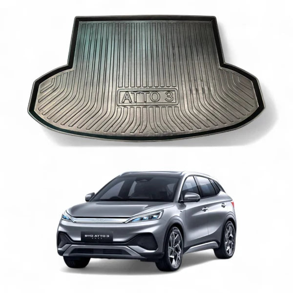Heavy-Duty TPU Trunk Tray Mat For BYD Atto 3 Waterproof Anti-Slip Cargo Liner in Premium Quality