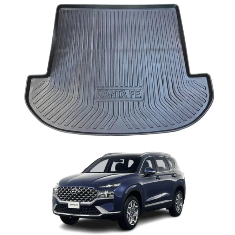 Heavy-Duty TPU Trunk Tray Mat For Hyundai Santa FE Waterproof Anti-Slip Cargo Liner in Premium Quality