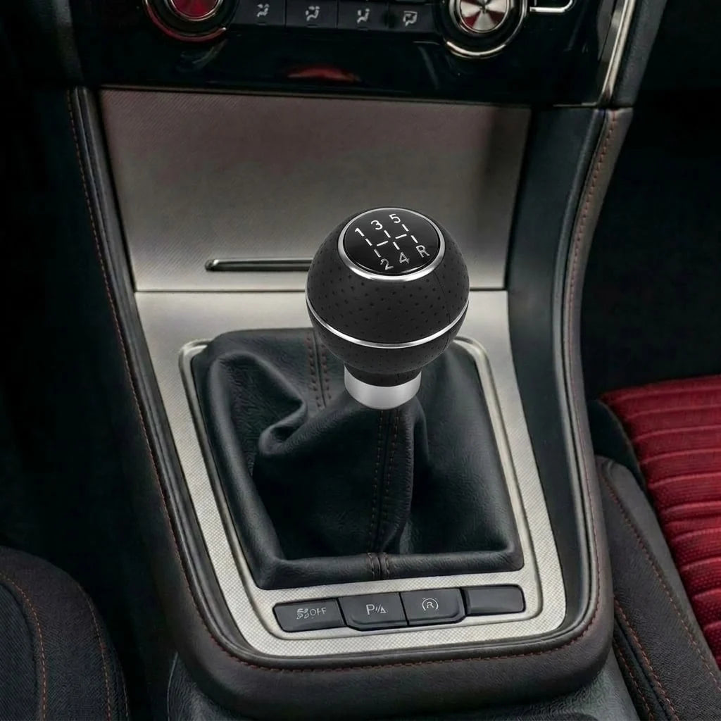Gear Knob 5 Speed Silver Universal Gear Shift Knob Manual Transmission Shifter Lever Stick