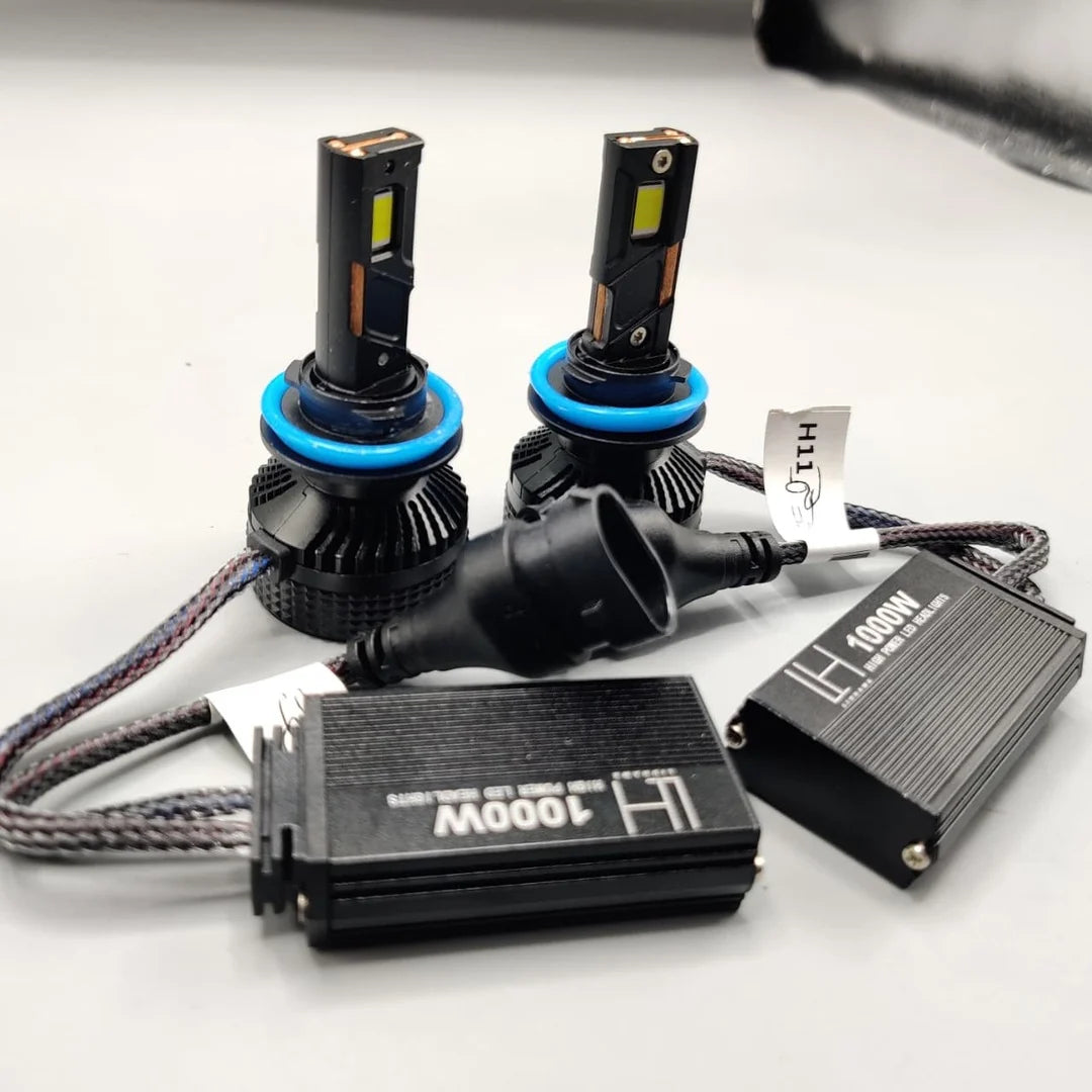 LIUHAWK LED Headlight Bulb Original H4 100 Watts 2 Pcs Set