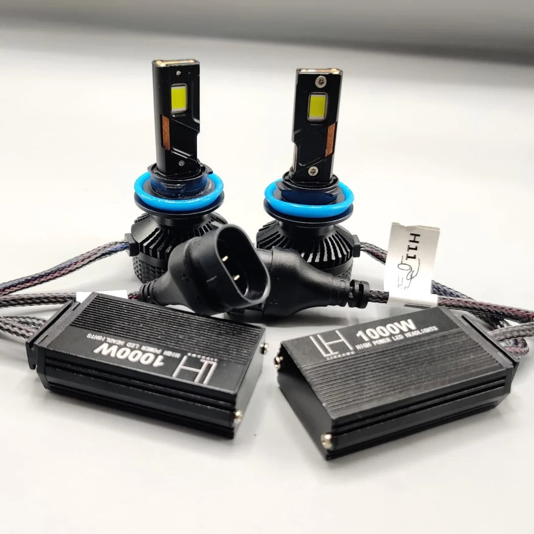 LIUHAWK LED Headlight Bulb Original H4 100 Watts 2 Pcs Set