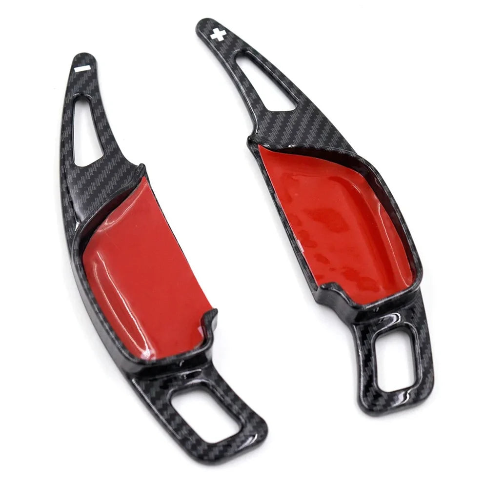 2PCS Aluminum Carbon Fiber Paddle Shifter Extensions